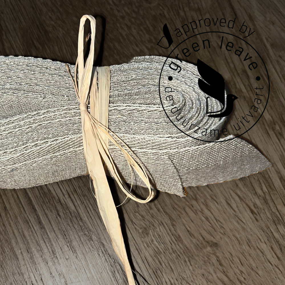 Sluitbanden voor het dichtknopen van wikkeldoeken bij uitvaart begrafenis natuurbegrafenis of crematie